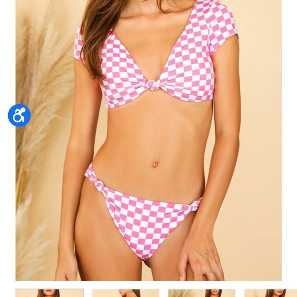 Dippin Daisys Vision Top & Quinn Bikini Bottom Matching Set Size Medium Green - Picture 10 of 10